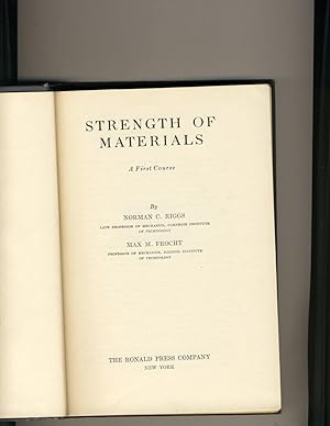 Imagen del vendedor de Strength of Materials: A First Course a la venta por Richard Lemay