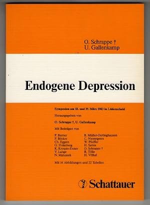 Endogene Depression : Symposion am 18. u. 19. März 1983 in Lüdenscheid.