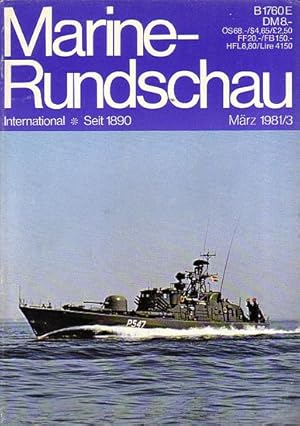 Bild des Verkufers fr DIE MARINE VON MANDSCHUKUO 1931-1945 (in Marine-Rundschau - No.78, Issue 3, March 1981) zum Verkauf von Jean-Louis Boglio Maritime Books