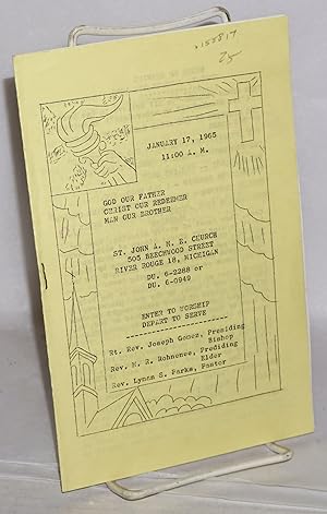 Order of service, January 17, 1965