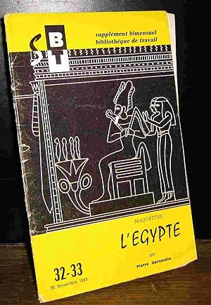 Seller image for MAQUETTES - L'EGYPTE for sale by Livres 113