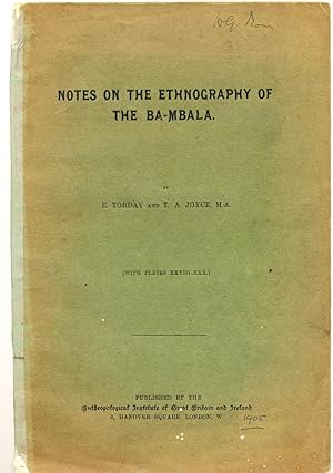 Notes on the Ethnography of the Ba-Mbala