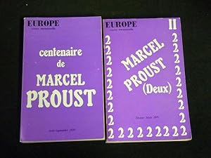 Centenaire de Marcel Proust in Europe N°496-497 de la quarante-huitième année et N° 502-503 de la...