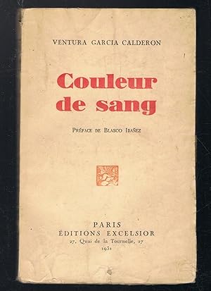 Seller image for COULEUR DE SANG. for sale by Librera Torren de Rueda