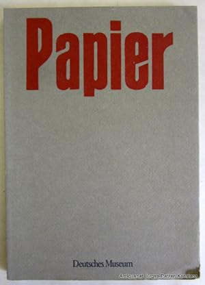 Bild des Verkufers fr Papier. Katalog der Ausstellung (im Deutschen Museum, Mnchen). Mnchen, Deutsches Museum, 1986. Gr.-8vo. Mit zahlreichen Abbildungen. 215 S. Or.-Kart. (ISBN 3924183066). zum Verkauf von Jrgen Patzer