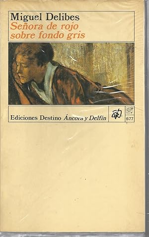 Imagen del vendedor de SEORA DE ROJO SOBRE FONDO GRIS colecc Ancora y Delfin 677 a la venta por CALLE 59  Libros