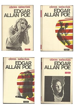 OBRAS SELECTAS DE EDGAR ALLAN POE 4 tomos (1ª-2ª-3ª y 4ª selecciones) ESTADO MUY BUENO