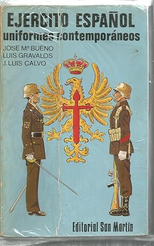 Imagen del vendedor de UNIFORMES CONTEMPORNEOS DEL EJRCITO ESPAOL 1977 ILUSTRACIONES b/n y color a la venta por CALLE 59  Libros