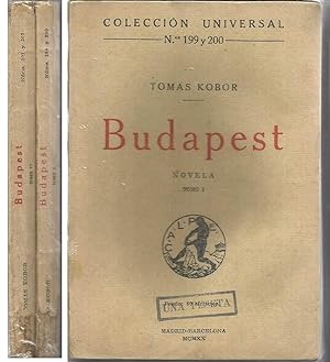 BUDAPEST (2 tomos) Obra completa Col Universal nº 199-200 y 201-202 1ªEDICION