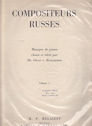 COMPOSITEURS RUSSES Musique de Piano choisi et edité par Dr Oscar v Riesemann (Volume I) CHANT D ...