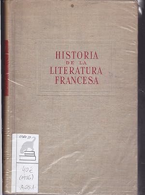 MANUAL DE HISTORIA DE LA LITERATURA FRANCESA