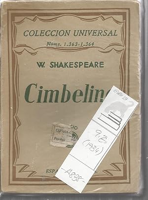 Imagen del vendedor de CIMBELINO a la venta por CALLE 59  Libros