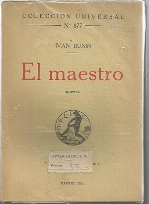 EL MAESTRO (Colección Universal Nº 877)