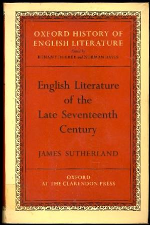 English Literature of the Late Seventeenth Century