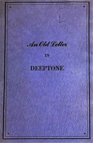 AN OLD LETTER IN DEEPTONE