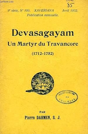 Seller image for DAVASAGAYAM, UN MARTYR DU TRAVANCORE (1712-1752) for sale by Le-Livre