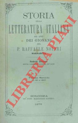 Seller image for Storia della letteratura italiana ad uso dei giovani. for sale by Libreria Piani