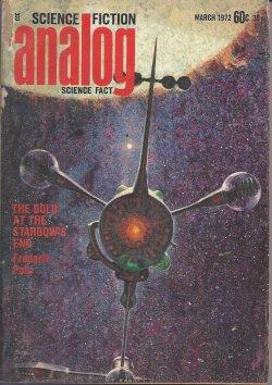 Seller image for ANALOG Science Fiction/ Science Fact: March, Mar. 1972 for sale by Books from the Crypt