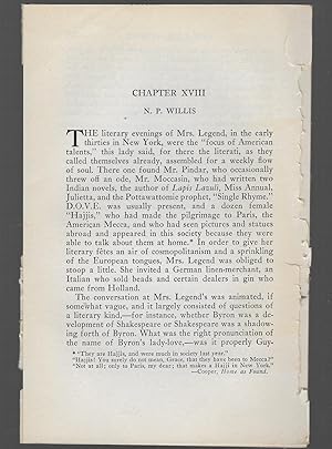 Seller image for N. P. Willis for sale by Legacy Books II