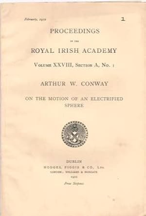 On The Motion of Electrified Sphere (Proceedings of the Royal Irish Academy)