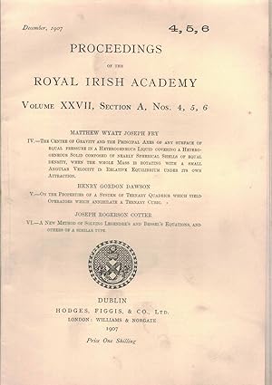 Proceedings of the Royal Irish Academy: - IV. - The Centre of Gravity and the Principal Axes of A...