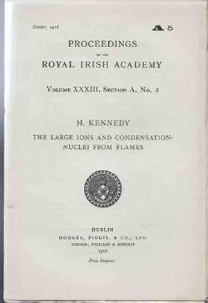 The Large Ions and Condensation-Nuclei from Flames