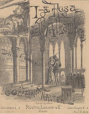 Seller image for La Rosa dell'Alhambra (Il Duetto d'Amore). Romanza di C. Graziani Walter Grafica O. Puccioni. for sale by Libri Antichi e Rari di A. Castiglioni