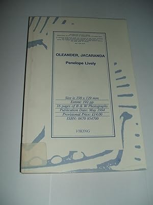 Seller image for Oleander, Jacaranda : A Childhood Perceived for sale by Hunt For Books