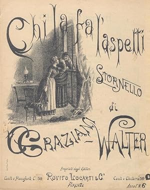 Immagine del venditore per Chi la fa l'aspetti. Stornello di C. Graziani Walter. Grafica O. Puccioni venduto da Libri Antichi e Rari di A. Castiglioni