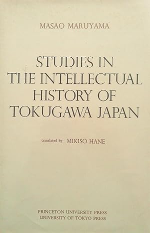 Studies in the Intellectual History of Tokugawa Japan