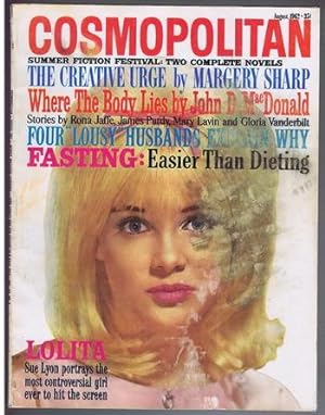 COSMOPOLITAN MAGAZINE (August 1962; Volume-153 #2) Sue Lyon Photo on cover; // The Creative Urge ...