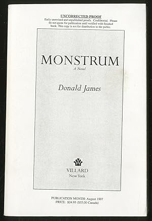 Seller image for Monstrum for sale by Between the Covers-Rare Books, Inc. ABAA