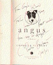 Imagen del vendedor de ANGUS : a memoir a la venta por ODDS & ENDS BOOKS