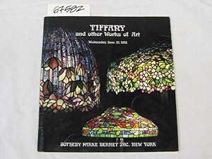 Image du vendeur pour Tiffany and other Works of Art Wed June 21, 1978 Sale Number 4145 mis en vente par Princeton Antiques Bookshop
