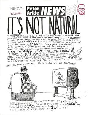 Bild des Verkufers fr Peter Arkle News. "It's Not natural" No. 22 (June 1995) zum Verkauf von DR Fine Arts