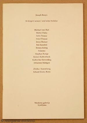 Bild des Verkufers fr Joseph Beuys und seine Schler Sammlung Erhard Klein, Bonn zum Verkauf von Galerie Buchholz OHG (Antiquariat)