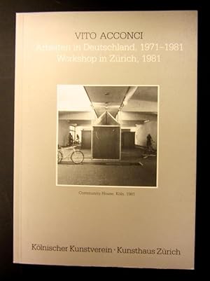 Arbeiten in Deutschland, 1971-1981. Workshop in Zürich, 1981
