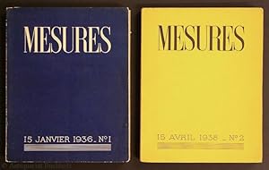 Mesures 15 Janvier 1936 - No. 1 / Mesures 15 Avril 1938 - No. 2