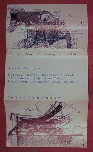 Ausstellungsplakat Galerie Renée Ziegler, Zürich 1968