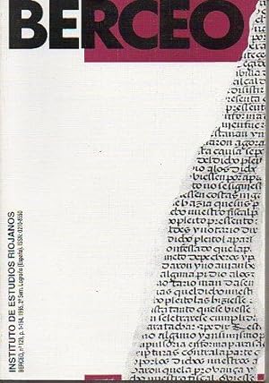 Bild des Verkufers fr Revista: BERCEO. N 129. La exportacin del Rioja en el contexto del mercado mundial del vino. Distribucin espacial del viedo de Rioja. La vitivinicultura altomedieval riojana y la miniatura mozrabe. La comercializacin del vino de Rioja durante el siglo XVIII. zum Verkauf von angeles sancha libros