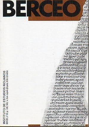 Bild des Verkufers fr Revista: BERCEO. N 124. Efectos e las repoblaciones forestales en la Depresin Noroccidental del Ebro. Miniaturas inditas de la Vida de San Milln en un cdice del siglo X. Mujer y educacin en La Rioja (1931-1936). zum Verkauf von angeles sancha libros