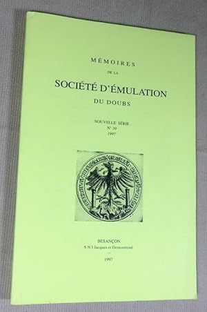 Imagen del vendedor de Mmoires de la socit d'mulation du Doubs. a la venta por Latulu