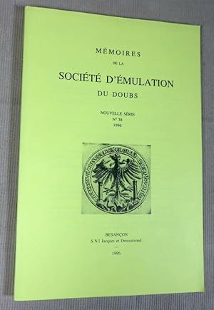 Imagen del vendedor de Mmoires de la socit d'mulation du Doubs. a la venta por Latulu