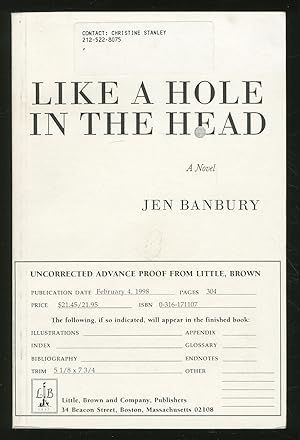 Image du vendeur pour Like a Hole in the Head mis en vente par Between the Covers-Rare Books, Inc. ABAA