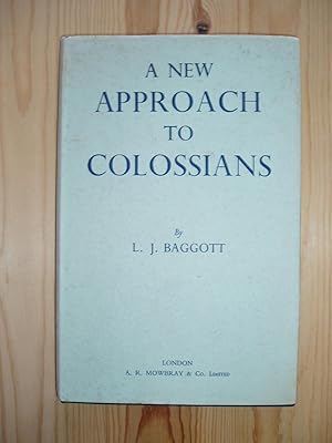 Seller image for A New Approach to Colossians for sale by Expatriate Bookshop of Denmark