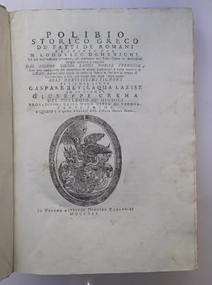 De' fatti de' Romani tradotto per M. Lodovico Domenichi, ed ora nuovamente riveduto, col confront...