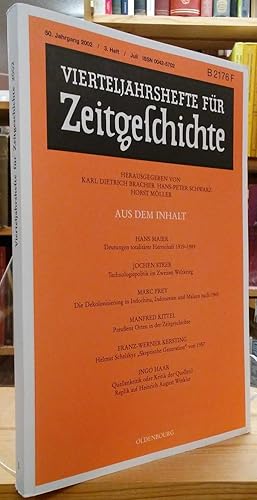 Immagine del venditore per Vierteljahrshefte fur Zeitgeschichte: 50. Jahrgang 2002/3. Heft/Juli venduto da Stephen Peterson, Bookseller