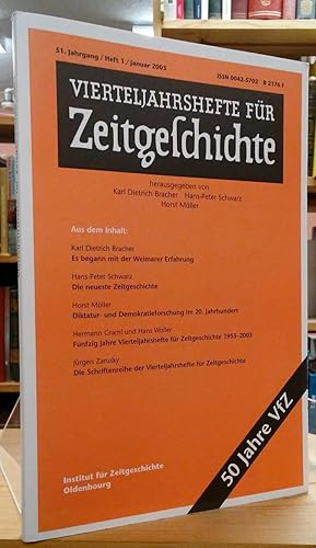 Immagine del venditore per Vierteljahrshefte fur Zeitgeschichte: 51. Jahrgang/Heft 1/Januar 2003 venduto da Stephen Peterson, Bookseller