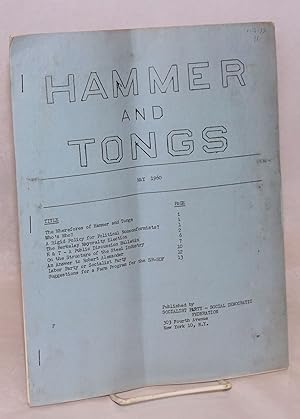 Imagen del vendedor de Hammer and Tongs: May 1960 a la venta por Bolerium Books Inc.