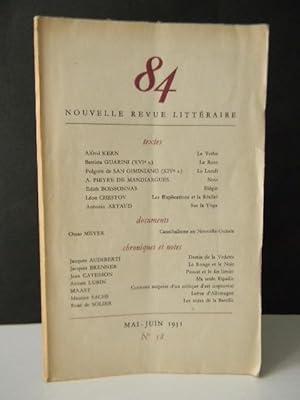 REVUE 84. Numéro 18 / mai-juin 1951